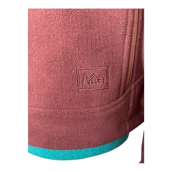 REI Burnt Red Full-Zip Fleece Jacket - Picture 2 of 8